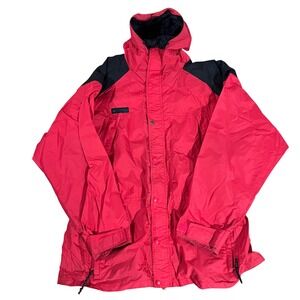 Vintage 90s Columbia Sportswear Company‎ Red Black Mens Jacket Coat XL
